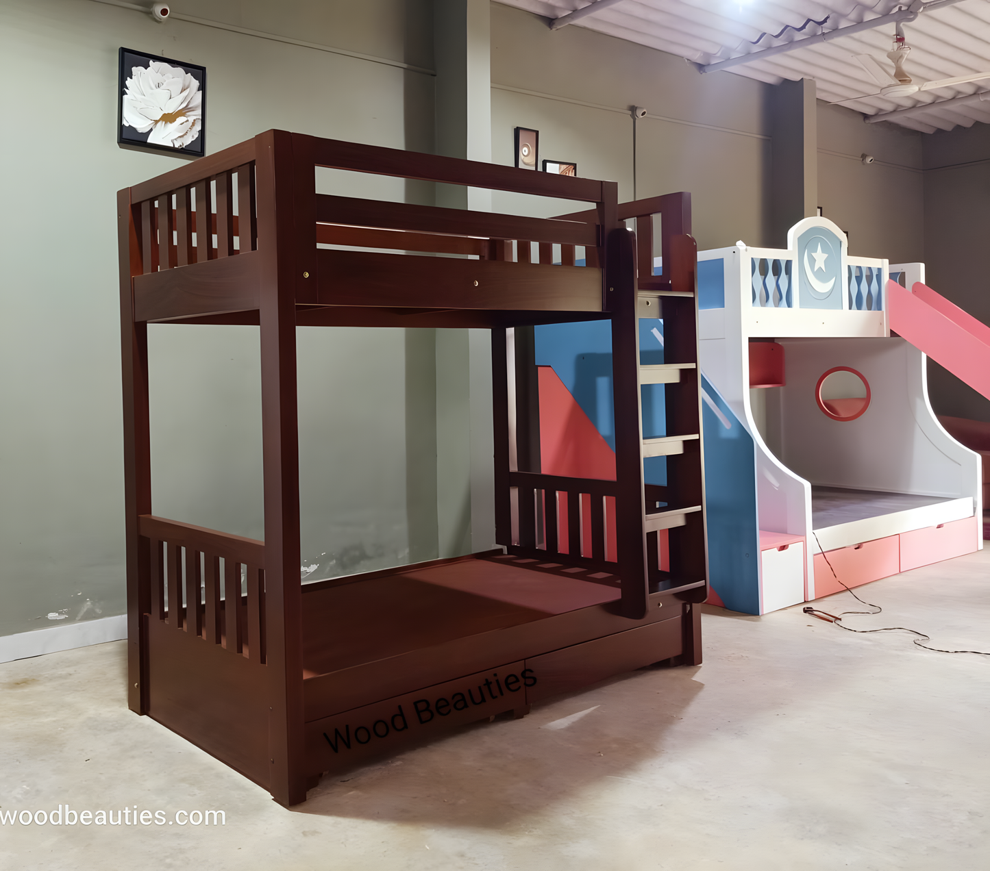 Chocolate Colored Bunk Bed