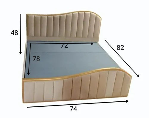 Golden Beading Hydraulic Bed