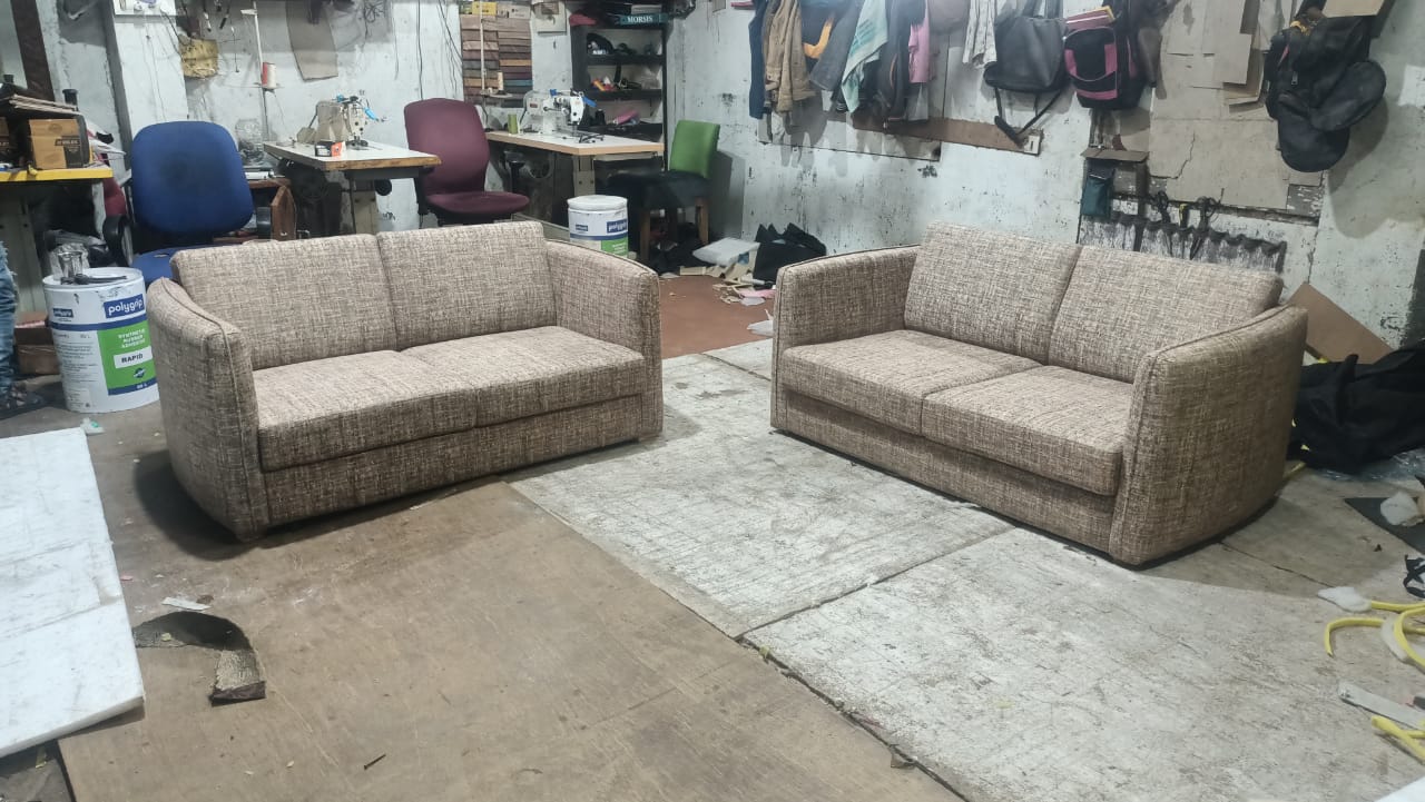 Simple Fabric Sofas Set