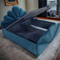 Luxury Fabricated Bed in Blue Colour