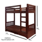Chocolate Colored Bunk Bed