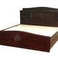 King Size Wooden Bed with Headboard Storage