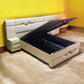 Designer Bed with Attached Side Tables