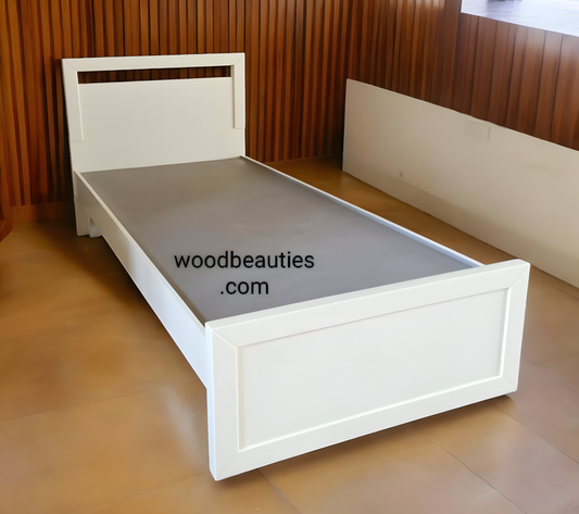 White Single Bed