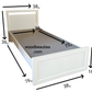White Single Bed