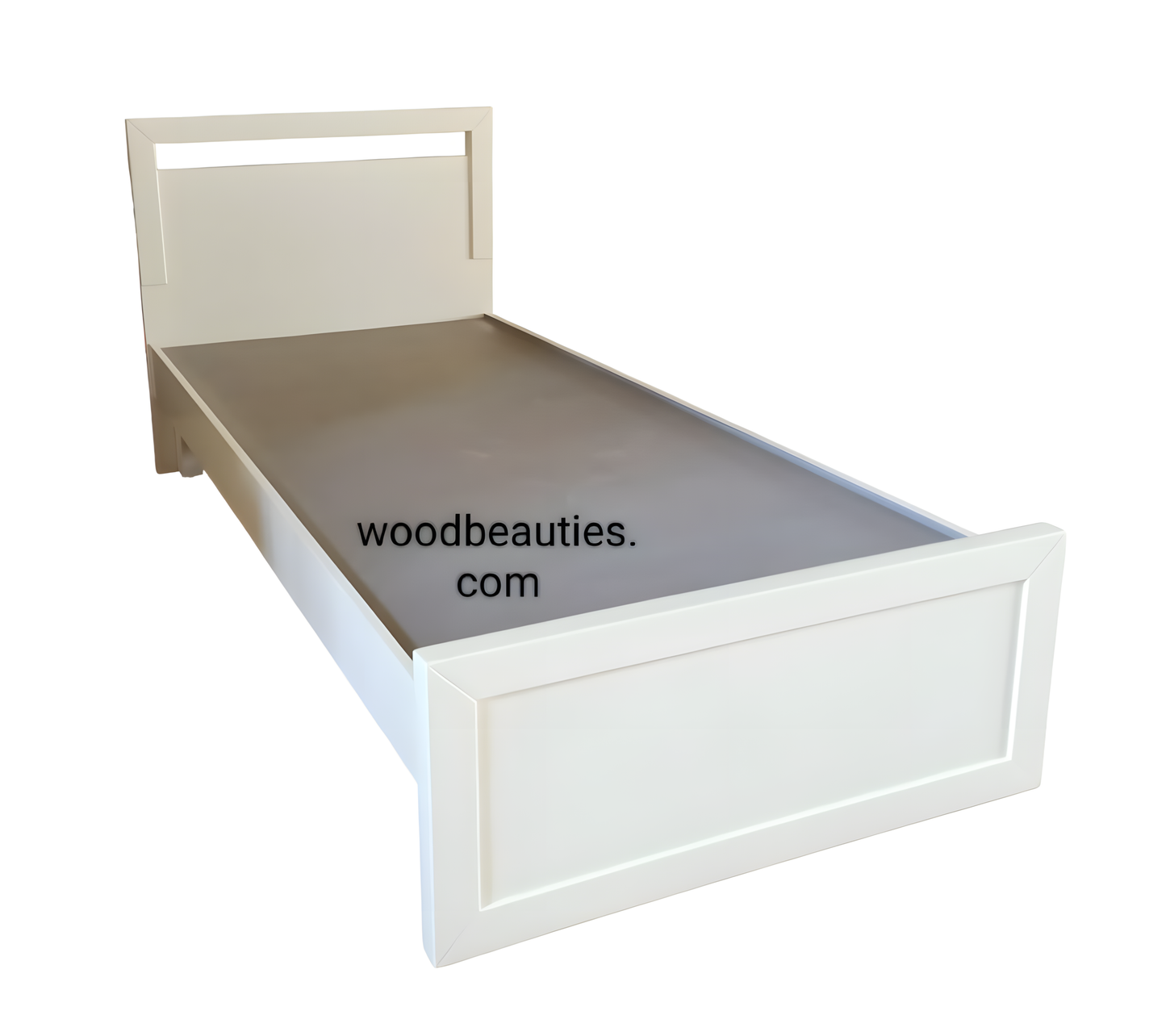 White Single Bed