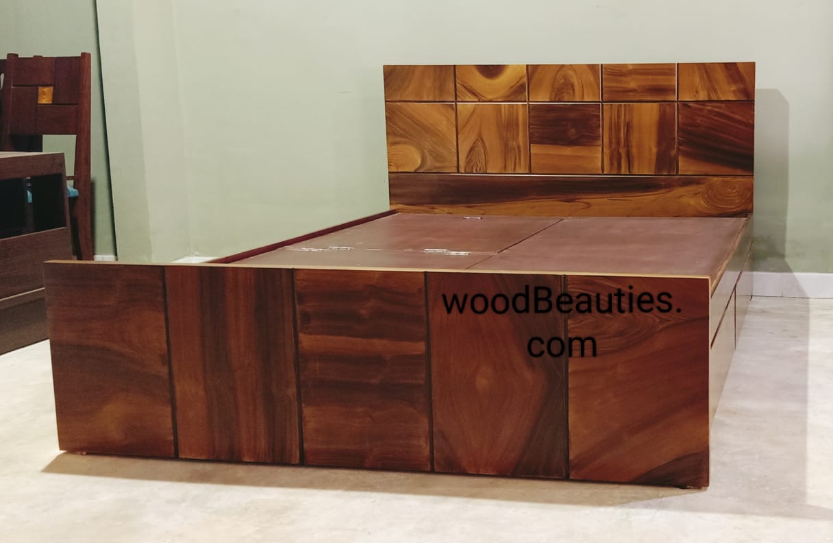 Queen Size Sheesham Wood Bed