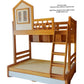 Double wooden bunk bed