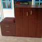 Brown Cabinet with Seat