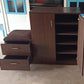 Brown Cabinet with Seat