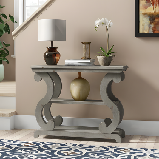 S - Shaped Designer Console Table