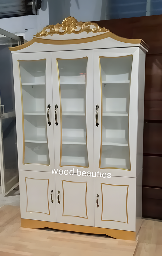 Triple Doored White Cabinet