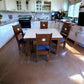 Brown and Blue Four Seater Dining Set