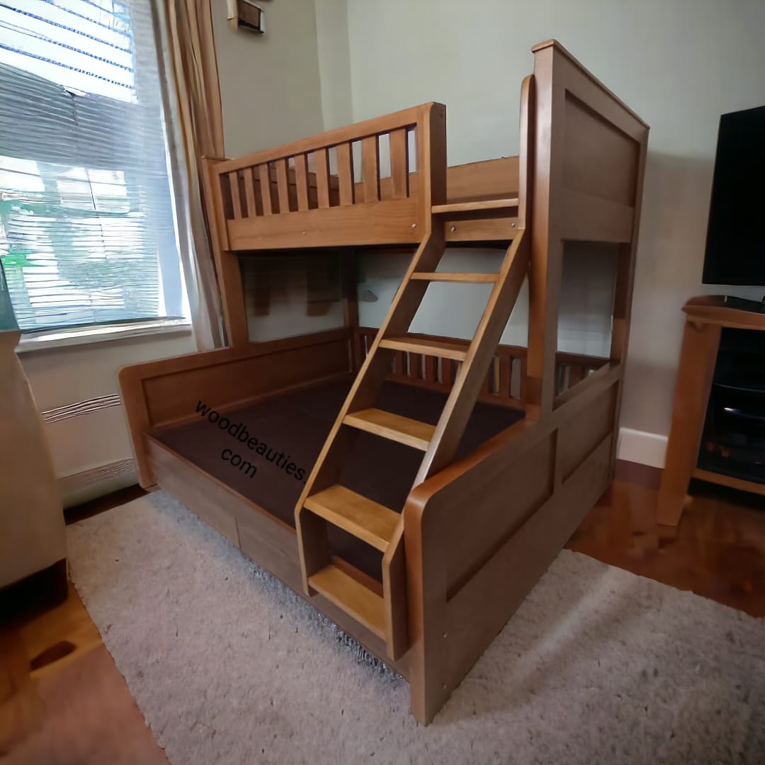 Teak Wood Kid's Bunk Bed