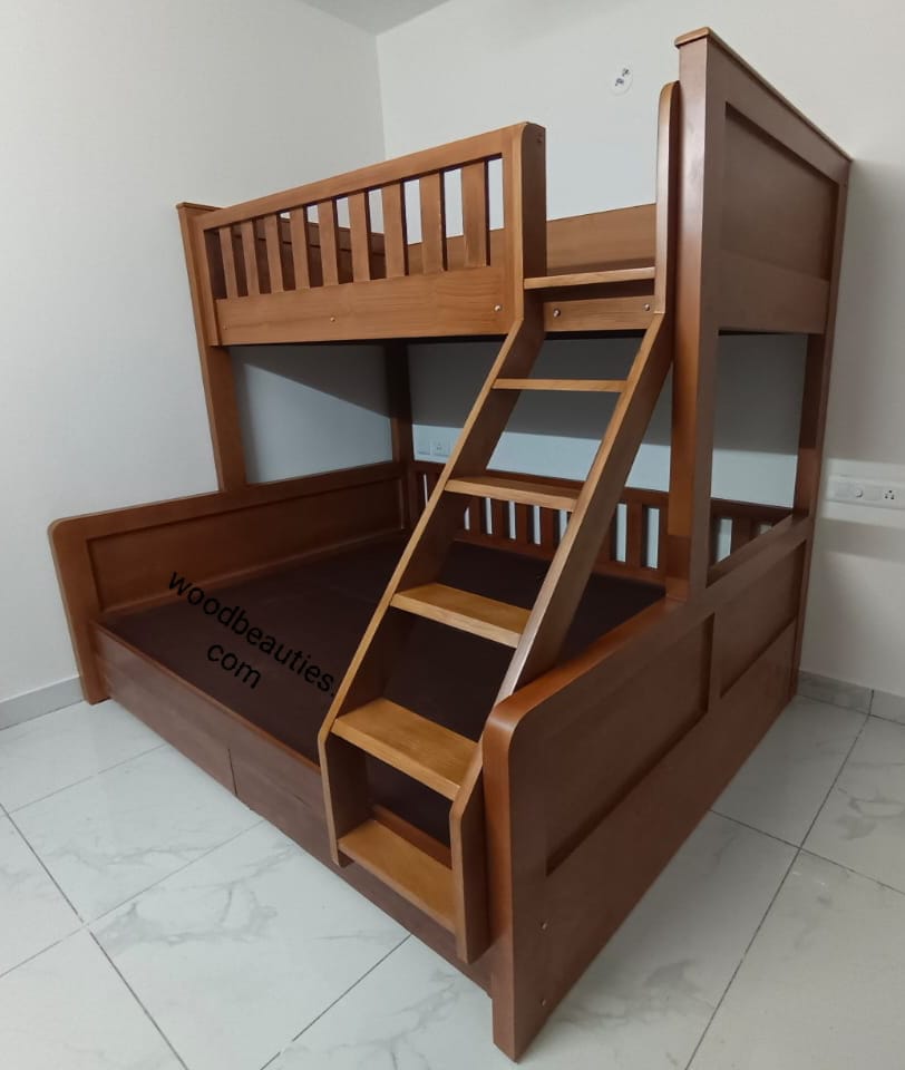 Teak Wood Kid's Bunk Bed