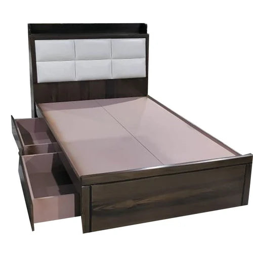 Cushion Teak Wood Double Bed