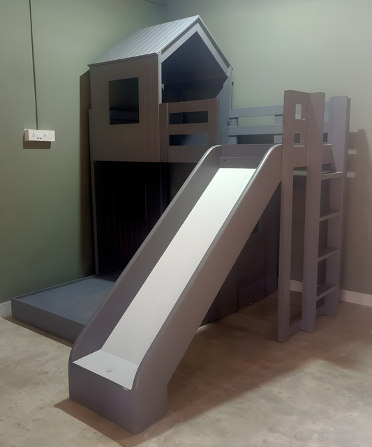 House Bunk Bed with Slide