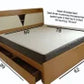 Wooden Bed with Storage