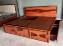 King Size Sheesham Double Wooden Bed