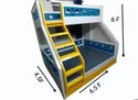 Triple Colored Bunk Bed