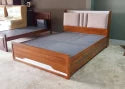 Cushion Bed with Head Storage