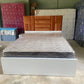 Designer White and Brown Wooden Bed