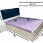 Designer White Bed with Storage