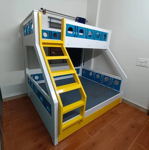 Triple Colored Bunk Bed