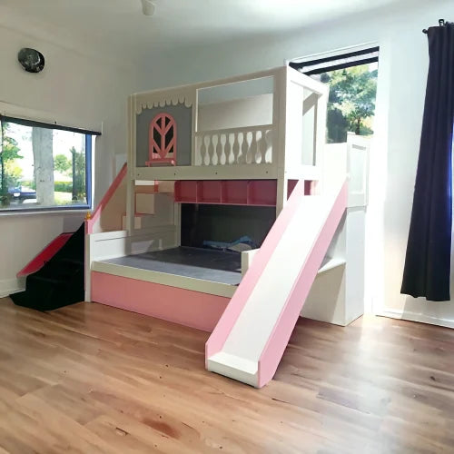 Bunk Bed with Stairs and Slide