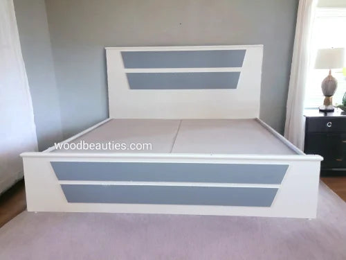 White Teakwood Bed