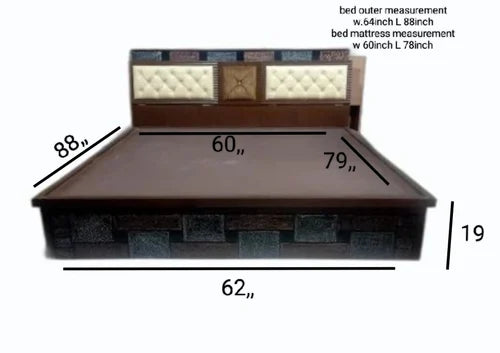 Cushion Headboard Bed