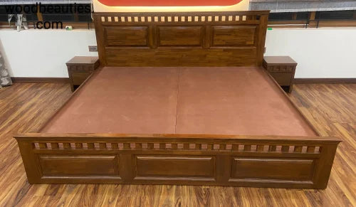 Modern Teakwood Double Bed