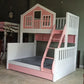 Queen Size Wooden Hut Bunk Bed