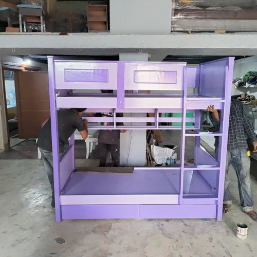 Light and Dark Purple Bunk Bed