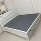 White and Brown Wooden Cot Bed
