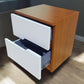 White Trestle Base Side Table