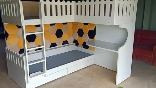 Bunk Bed with attached Study Table