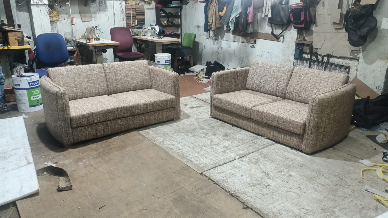 Simple Fabric Sofas Set