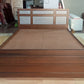 Queen Size Wooden Bed with Storage