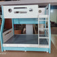 Wooden Bunk Bed with Stairs
