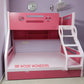 Wooden Bunk Bed with Stairs