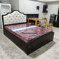 Wooden Cushion Bed with Storage